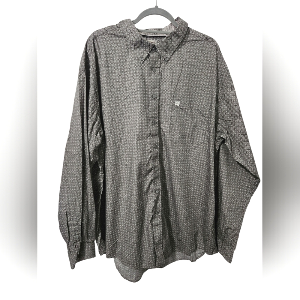 Cinch western Geometric Long Sleeve shirt Xxl